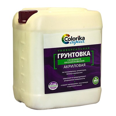 Грунтовка "Colorika Aqua" универсальная глубокого проникновения 5кг